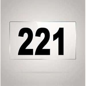numberplate 221 room hotel hospital lodgeapartment flatdoor nocollege library rack numbers warehouseacrylic white board fixed with blackcolor pvc waterproof sticker