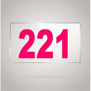 numberplate 221 room hotel hospital lodgeapartment flatdoor nocollege library rack numbers warehouseacrylic white board fixed with pink color pvc waterproof sticker