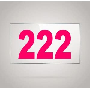 numberplate 222 room hotel hospital lodgeapartment flatdoor nocollege library rack numbers warehouseacrylic white board fixed with pink color pvc waterproof sticker