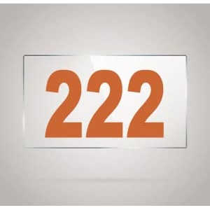 numberplate 222 room hotel hospital lodgeapartment flatdoor nocollege library rack numbers warehouseacrylic white board fixed with brown color pvc waterproof sticker