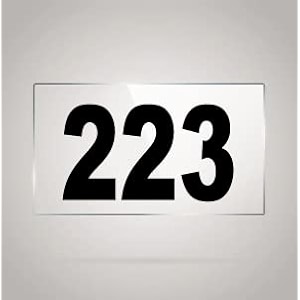 numberplate 223 room hotel hospital lodgeapartment flatdoor nocollege library rack numbers warehouseacrylic white board fixed with blackcolor pvc waterproof sticker