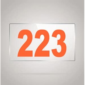 numberplate 223 room hotel hospital lodgeapartment flatdoor nocollege library rack numbers warehouseacrylic white board fixed with orange color pvc waterproof sticker