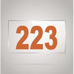 numberplate 223 room hotel hospital lodgeapartment flatdoor nocollege library rack numbers warehouseacrylic white board fixed with brown color pvc waterproof sticker