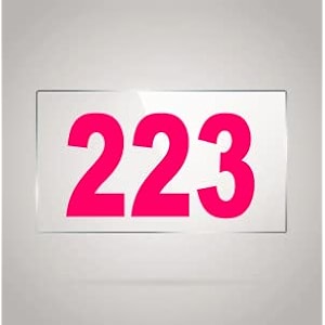 numberplate 223 room hotel hospital lodgeapartment flatdoor nocollege library rack numbers warehouseacrylic white board fixed with pink color pvc waterproof sticker