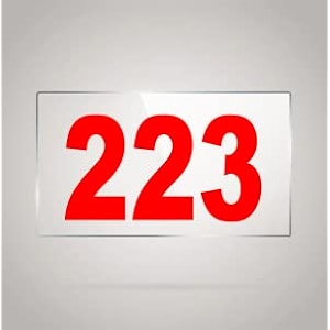 numberplate 223 room hotel hospital lodgeapartment flatdoor nocollege library rack numbers warehouseacrylic white board fixed with red color pvc waterproof sticker
