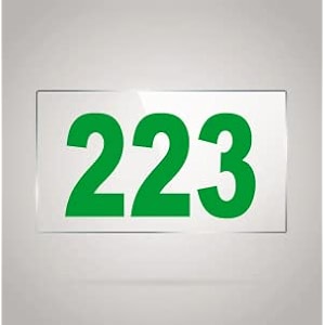 numberplate 223 room hotel hospital lodgeapartment flatdoor nocollege library rack numbers warehouseacrylic white board fixed with green color pvc waterproof sticker