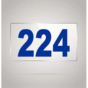 numberplate 224 room hotel hospital lodgeapartment flatdoor nocollege library rack numbers warehouseacrylic white board fixed with blue color pvc waterproof sticker