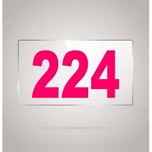 numberplate 224 room hotel hospital lodgeapartment flatdoor nocollege library rack numbers warehouseacrylic white board fixed with pink color pvc waterproof sticker