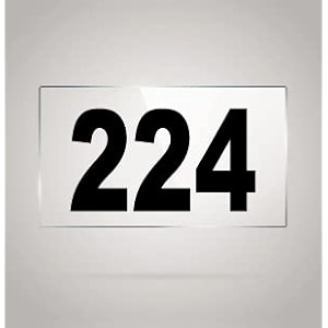 numberplate 224 room hotel hospital lodgeapartment flatdoor nocollege library rack numbers warehouseacrylic white board fixed with blackcolor pvc waterproof sticker