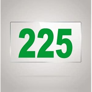 numberplate 225 room hotel hospital lodgeapartment flatdoor nocollege library rack numbers warehouseacrylic white board fixed with green color pvc waterproof sticker