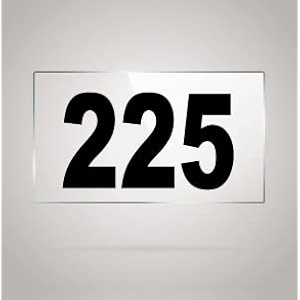 numberplate 225 room hotel hospital lodgeapartment flatdoor nocollege library rack numbers warehouseacrylic white board fixed with blackcolor pvc waterproof sticker