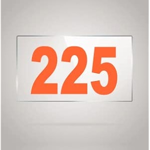 numberplate 225 room hotel hospital lodgeapartment flatdoor nocollege library rack numbers warehouseacrylic white board fixed with orange color pvc waterproof sticker