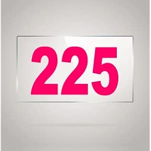 numberplate 225 room hotel hospital lodgeapartment flatdoor nocollege library rack numbers warehouseacrylic white board fixed with pink color pvc waterproof sticker