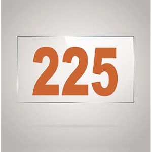 numberplate 225 room hotel hospital lodgeapartment flatdoor nocollege library rack numbers warehouseacrylic white board fixed with brown color pvc waterproof sticker