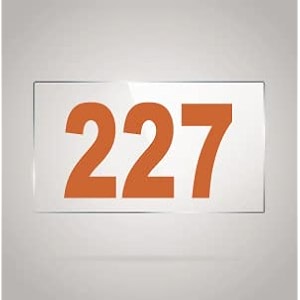 numberplate 227 room hotel hospital lodgeapartment flatdoor nocollege library rack numbers warehouseacrylic white board fixed with brown color pvc waterproof sticker