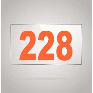numberplate 228 room hotel hospital lodgeapartment flatdoor nocollege library rack numbers warehouseacrylic white board fixed with orange color pvc waterproof sticker