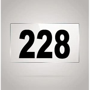 numberplate 228 room hotel hospital lodgeapartment flatdoor nocollege library rack numbers warehouseacrylic white board fixed with blackcolor pvc waterproof sticker