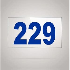 numberplate 229 room hotel hospital lodgeapartment flatdoor nocollege library rack numbers warehouseacrylic white board fixed with blue color pvc waterproof sticker