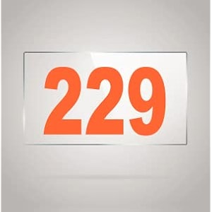 numberplate 229 room hotel hospital lodgeapartment flatdoor nocollege library rack numbers warehouseacrylic white board fixed with orange color pvc waterproof sticker
