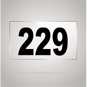 numberplate 229 room hotel hospital lodgeapartment flatdoor nocollege library rack numbers warehouseacrylic white board fixed with blackcolor pvc waterproof sticker