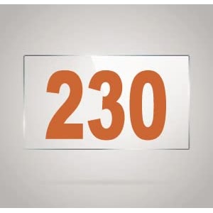 numberplate 230 room hotel hospital lodgeapartment flatdoor nocollege library rack numbers warehouseacrylic white board fixed with brown color pvc waterproof sticker