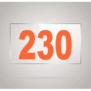 numberplate 230 room hotel hospital lodgeapartment flatdoor nocollege library rack numbers warehouseacrylic white board fixed with orange color pvc waterproof sticker
