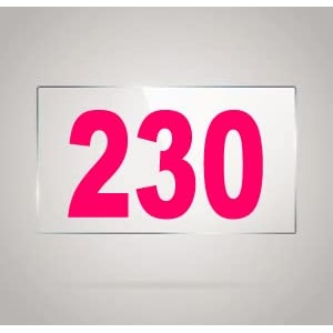 numberplate 230 room hotel hospital lodgeapartment flatdoor nocollege library rack numbers warehouseacrylic white board fixed with pink color pvc waterproof sticker