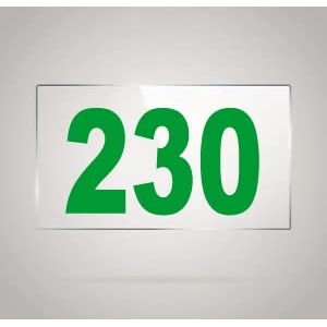 numberplate 230 room hotel hospital lodgeapartment flatdoor nocollege library rack numbers warehouseacrylic white board fixed with green color pvc waterproof sticker