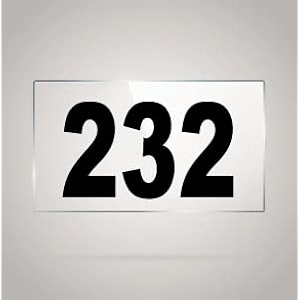 numberplate 232 room hotel hospital lodgeapartment flatdoor nocollege library rack numbers warehouseacrylic white board fixed with blackcolor pvc waterproof sticker