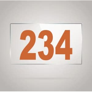 numberplate 234 room hotel hospital lodgeapartment flatdoor nocollege library rack numbers warehouseacrylic white board fixed with brown color pvc waterproof sticker