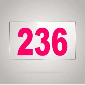 numberplate 236 room hotel hospital lodgeapartment flatdoor nocollege library rack numbers warehouseacrylic white board fixed with pink color pvc waterproof sticker