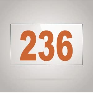 numberplate 236 room hotel hospital lodgeapartment flatdoor nocollege library rack numbers warehouseacrylic white board fixed with brown color pvc waterproof sticker