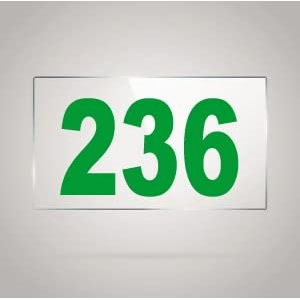 numberplate 236 room hotel hospital lodgeapartment flatdoor nocollege library rack numbers warehouseacrylic white board fixed with green color pvc waterproof sticker