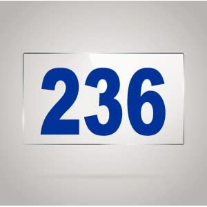 numberplate 236 room hotel hospital lodgeapartment flatdoor nocollege library rack numbers warehouseacrylic white board fixed with blue color pvc waterproof sticker