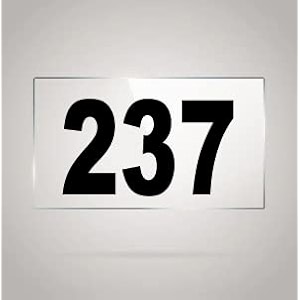 numberplate 237 room hotel hospital lodgeapartment flatdoor nocollege library rack numbers warehouseacrylic white board fixed with blackcolor pvc waterproof sticker