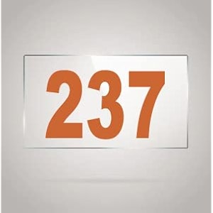 numberplate 237 room hotel hospital lodgeapartment flatdoor nocollege library rack numbers warehouseacrylic white board fixed with brown color pvc waterproof sticker