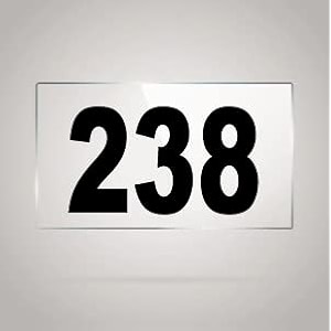 numberplate 238 room hotel hospital lodgeapartment flatdoor nocollege library rack numbers warehouseacrylic white board fixed with blackcolor pvc waterproof sticker