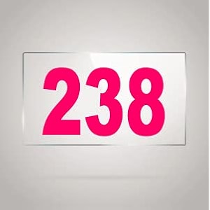 numberplate 238 room hotel hospital lodgeapartment flatdoor nocollege library rack numbers warehouseacrylic white board fixed with pink color pvc waterproof sticker