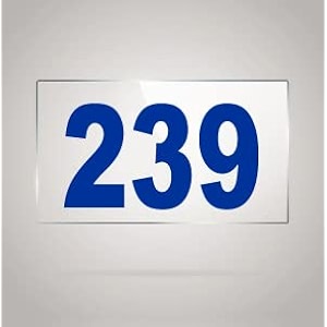 numberplate 239 room hotel hospital lodgeapartment flatdoor nocollege library rack numbers warehouseacrylic white board fixed with blue color pvc waterproof sticker