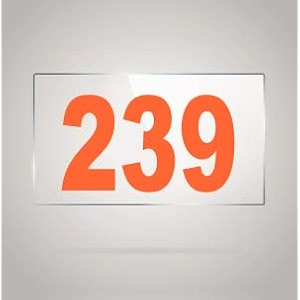 numberplate 239 room hotel hospital lodgeapartment flatdoor nocollege library rack numbers warehouseacrylic white board fixed with orange color pvc waterproof sticker