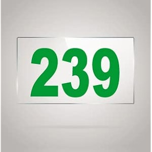 numberplate 239 room hotel hospital lodgeapartment flatdoor nocollege library rack numbers warehouseacrylic white board fixed with green color pvc waterproof sticker