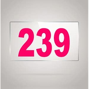 numberplate 239 room hotel hospital lodgeapartment flatdoor nocollege library rack numbers warehouseacrylic white board fixed with pink color pvc waterproof sticker