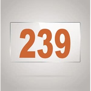 numberplate 239 room hotel hospital lodgeapartment flatdoor nocollege library rack numbers warehouseacrylic white board fixed with brown color pvc waterproof sticker
