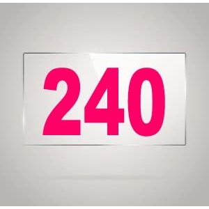 numberplate 240 room hotel hospital lodgeapartment flatdoor nocollege library rack numbers warehouseacrylic white board fixed with pink color pvc waterproof sticker
