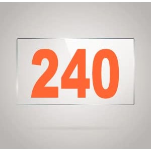 numberplate 240 room hotel hospital lodgeapartment flatdoor nocollege library rack numbers warehouseacrylic white board fixed with orange color pvc waterproof sticker