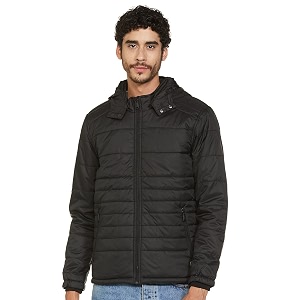Numero Uno Mens Autumn Gold Puffer Jacket