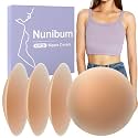 Nunibum Nipple Covers for Women 2 Pairs - Reusable Adhesive No Show Pasties, Sticky Invisible Silicone Breast Petals