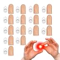 NUOBESTY 15 Sets Finger Lights Red LED Thumb Tips, Light Up Fingers Tricks