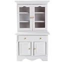 1PC Mini European Bookshelf Miniature Display Cabinet Model Wooden Shelf Cabinet for Doll House Furniture Accessories 1:12 Scale