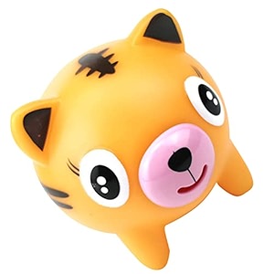 nuobesty tiger squeaky sensory toy for kids animal squeeze stick out slow rising tiger screaming for decompression relieforange